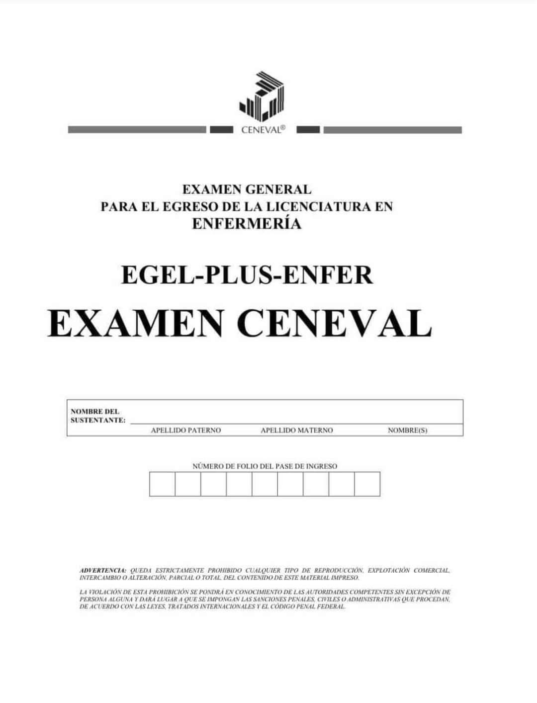 Guía Ceneval Egel Plus Enfermería