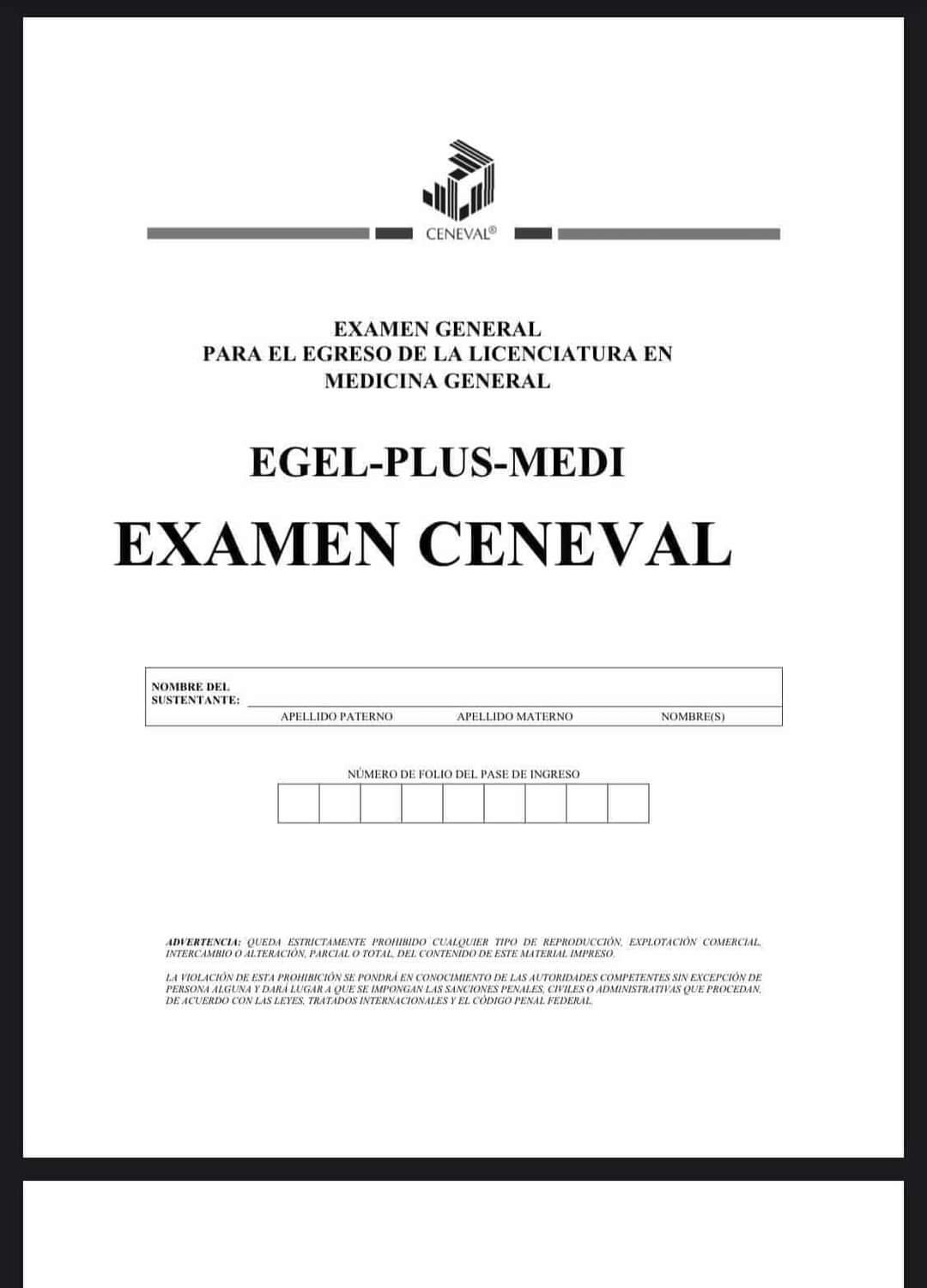 Guía Ceneval Egel Plus Medicina General